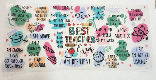 Teacher affirmations